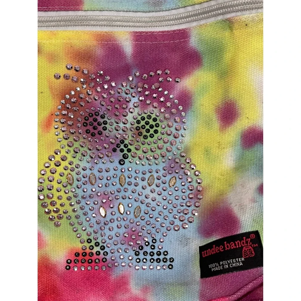 Undee Bandz‎ rare Tie Dye Backpack Owl Rhinestone School Travel backpack Bag